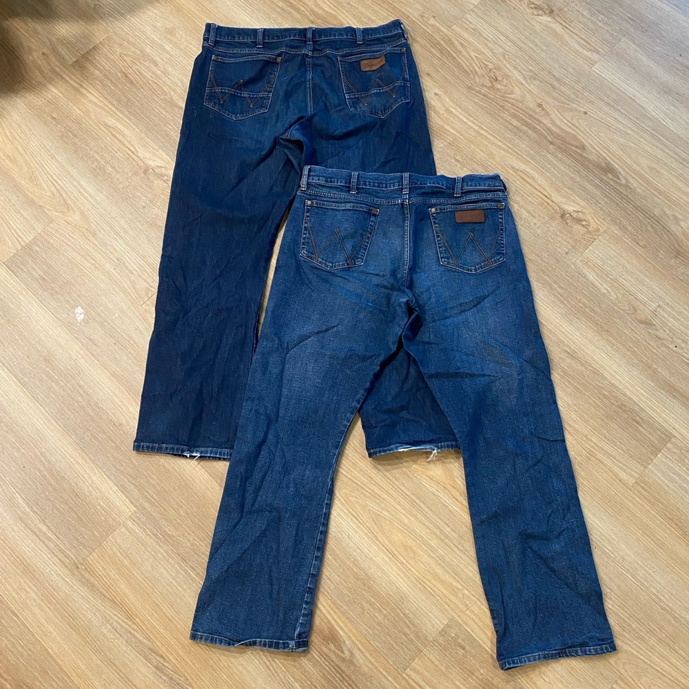 Mens wrangler jeans 38x34 slim boot